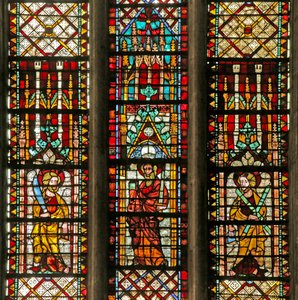 Window Depicting Saint Jude, Saint Paul, Saint Andrew by French School